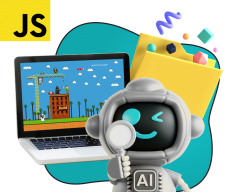 Язык программирования JavaScript + AI. Проектное обучение + геймификация + AI-помощники - КИБЕРшкола программирования для детей, компьютерные курсы для школьников, начинающих и подростков - KIBERone г. Митино