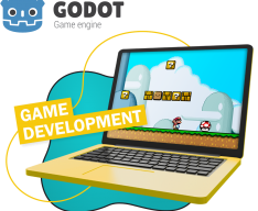 Godot.  Основа создания легендарных игр - КИБЕРшкола программирования для детей, компьютерные курсы для школьников, начинающих и подростков - KIBERone г. Митино