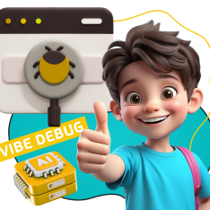 Тестирование & Vibe Debug. Охотники за багами - КИБЕРшкола программирования для детей, компьютерные курсы для школьников, начинающих и подростков - KIBERone г. Митино