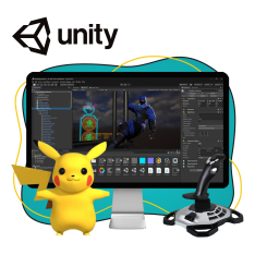 Мир игр на Unity 2D на популярном движке + AI-помощники - КИБЕРшкола программирования для детей, компьютерные курсы для школьников, начинающих и подростков - KIBERone г. Митино
