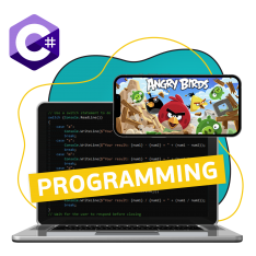 Программирование на C#. Удивительный мир 2D-игр - КИБЕРшкола программирования для детей, компьютерные курсы для школьников, начинающих и подростков - KIBERone г. Митино